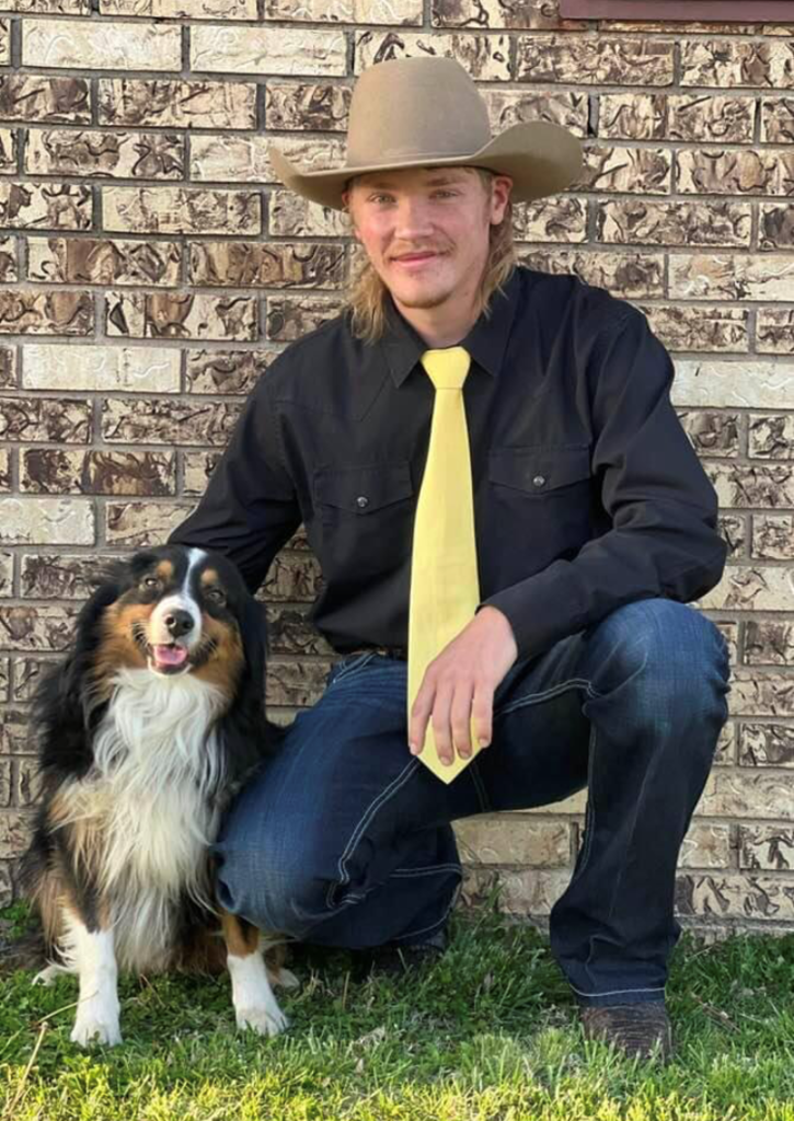 Senior boy picture with dog