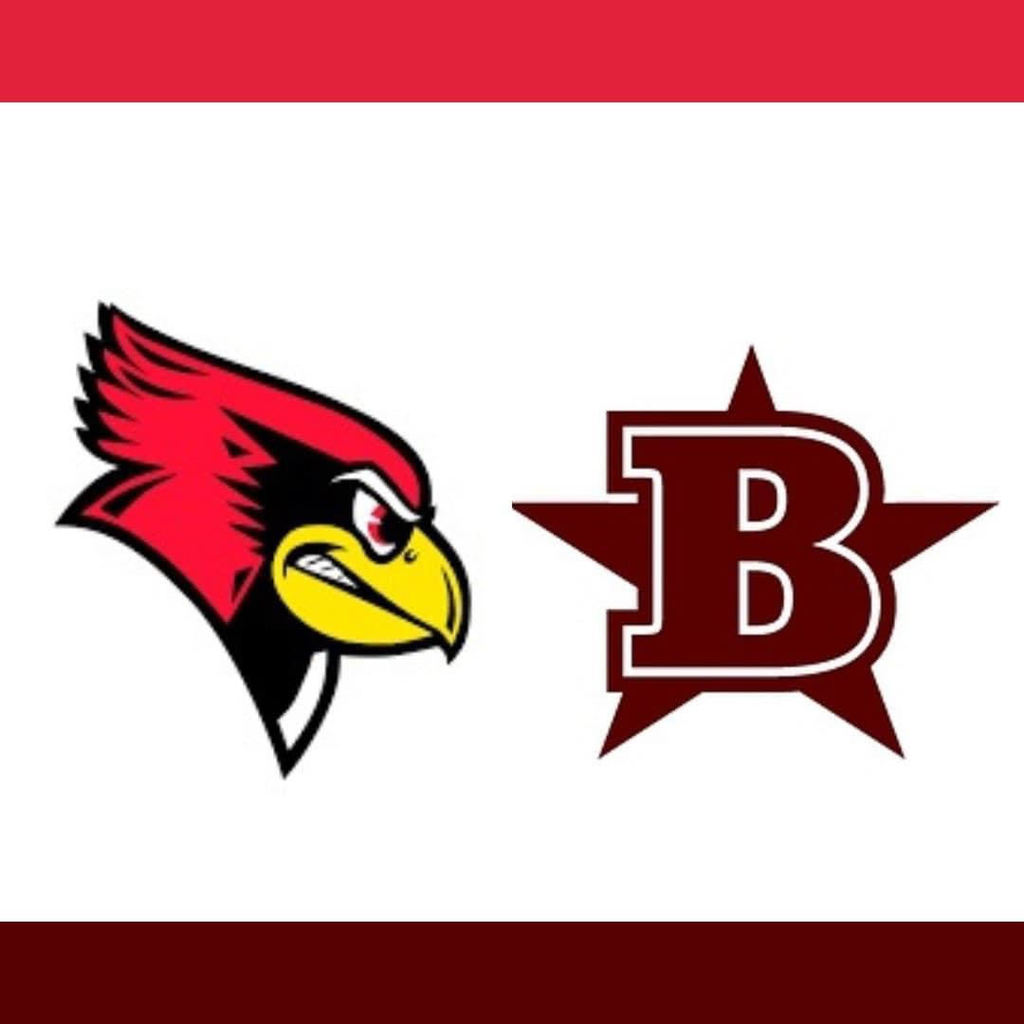 Redbird and capital maroon B in front of a maroon star